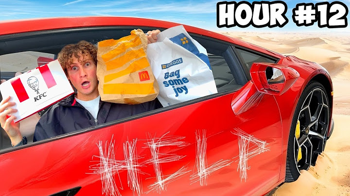 SURVIVING ON DRIVE-THRU FOR 24 HOURS!😱(Trapped In My Car🚗)
