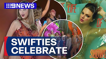 Hundreds of Taylor Swift fans spend the afternoon at listening parties | 9 News Australia