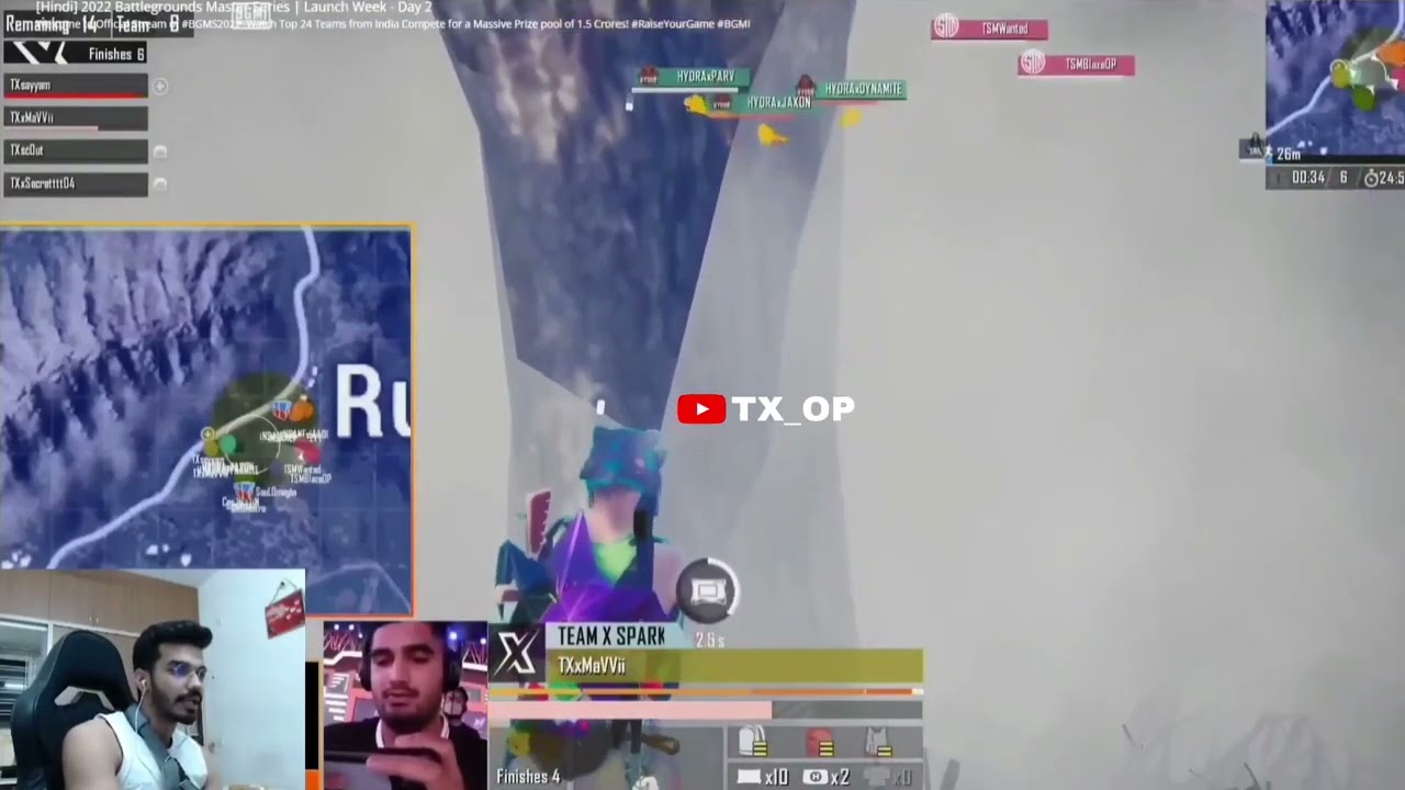 Snax,Kaash Reaction on TX Mavi 1v2 Hydra Mavi solo 6 finished 😱snax shocked Omegaa #3 🚀🚀