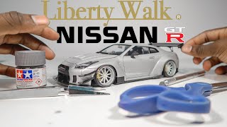 Building the Nissan GTR R35 Libertywalk Edition FULL BUILD step-by-step