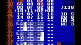 VBA-rr Lua note visualizer - Nitrojazz
This is a visualizer for VisualBoyAdvance-rerecording, written in Lua. The Lua script tracks the notes that are being played on the three note channels and draws a piano roll. Note how vibrato, pitch slides and arpeggios affect the visualization.
On the top, you can also see the waveform that the wave channel is currently using. VBA-rr Lua note visualizer - Nitrojazz