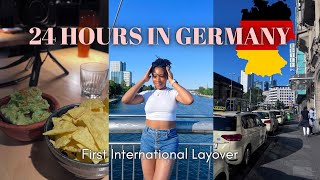 FLY WITH ME VLOG 01 ✈︎ My First International Trip as a fly girl | 24 hours in FRANKFURT, GERMANY 🇩🇪