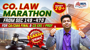 Company Law Marathon SEC 149 TO 470 | CA/CMA Final & CS Executive/Professional | CA CS Mohit Agarwal