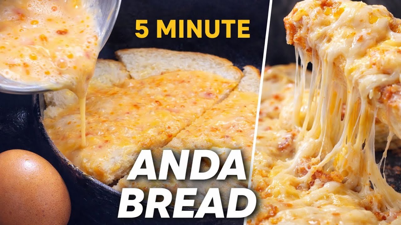 5 Minute Anda Bread 😍 | Egg & Cheese Breakfast | Instant Recipe
