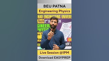 BEU Patna | Engineering Physics | B tech 2nd Sem | Previous year Questions #bihar #beu #semester