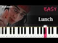 Billie Eilish - LUNCH ~ EASY PIANO TUTORIAL