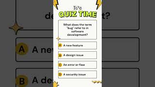 Every Coder Fears It — But What’s a Bug in Software? 🐞💻#softwarebug #codingquiz #devtrivia #bughunt