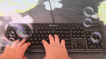 ASMR typing test with Corsair K55 RGB Gaming Keyboard!