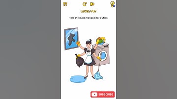 Brain Blow Level 342 Help the maid manage her duties Walkthrough