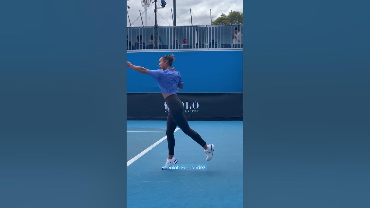 Leylah Fernandez Tennis Practice (CourtSide) 🇨🇦🎾 Tennis Shorts YouTube