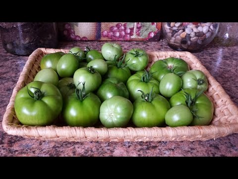 Como a amadurecer Green Tomatoes Interior
