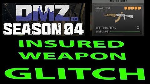 DMZ | Insured weapon glitch | season 4 of Warzone 2.0 DMZ