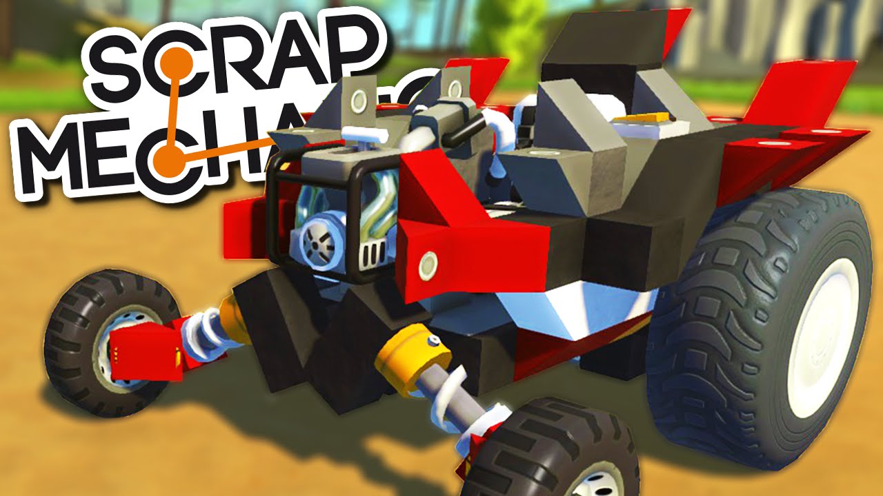 Scrap Mechanic CREATIONS - WEIRD and WACKY RACERS #1 - The MEOLA-MOBILE!