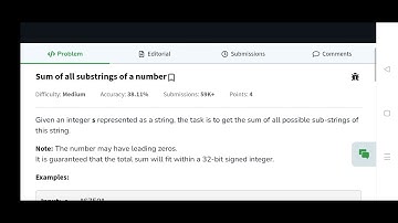 Sum of all substrings of a number  || POTD 24th May 2025 #geeksforgeeks