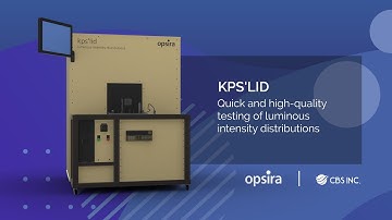 Fast test system for luminous intensity distributions: kps’lid | opsira | CBS Japan