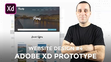 Website Design In Adobe Xd - Travel Agency Part 4 Prototype