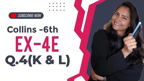 Chapter 4 Collins perfect maths Class 6th|Ex-4E Q 4( k & l ) Full solution| Collins Perfect Maths