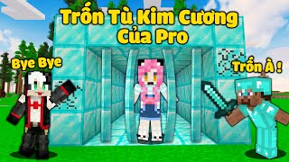 MỀU THỬ THÁCH 24 GIỜ VƯỢT NGỤC NHÀ TÙ KIM CƯƠNG CỦA PRO TRONG MINECRAFT*REDHOOD TRỐN KHỎI NHÀ TÙ PRO