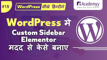 Creating Custom Sidebars with Elementor in WordPress | #wordpresstutorial (15)