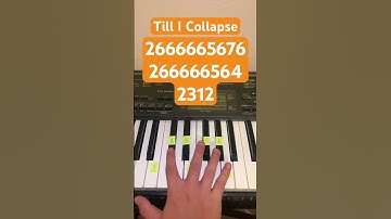 Thumbnail of How To Play Till I Collapse - Eminem | Easy Piano Tutorial #shorts