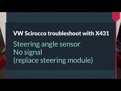 LAUNCH X431 Scanners Troubleshoot VW Scirocco 00778 Steering Angle Sensor No Signal- launchx431.fr