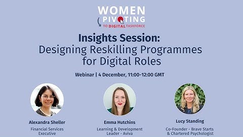 Insights Session: Designing Reskilling Programmes for Digital Roles