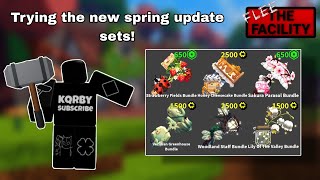 Trying the new spring update sets in Roblox flee the facility #fleethefacility #roblox