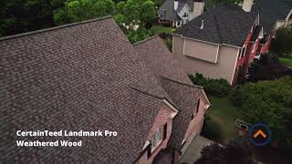 CertainTeed Landmark Pro Weathered Wood Shingles | Full Drone Roof Tour