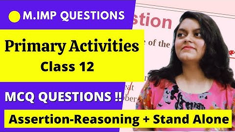Chapter 5 Primary Activities MCQ Questions | Class 12 Geography | NCERT | Board Exam class 12