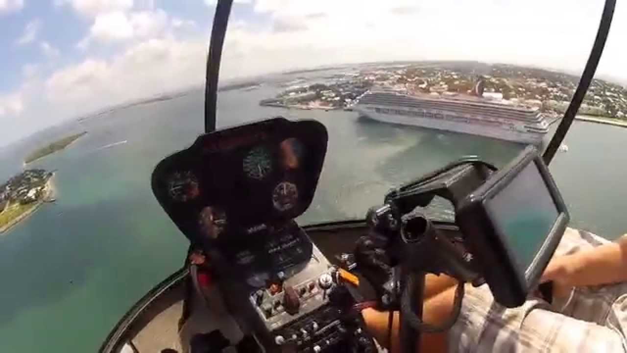 Key West Heli Adventure Tour on Florida Keys with Robinson r44 - YouTube
