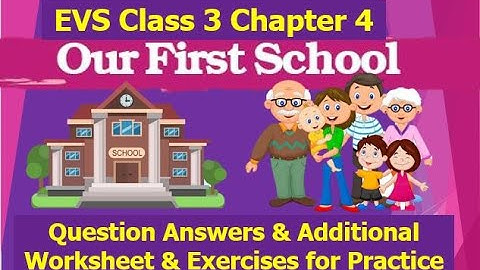Our First School EVS Class 3  Chapter 4 with Question Answers
