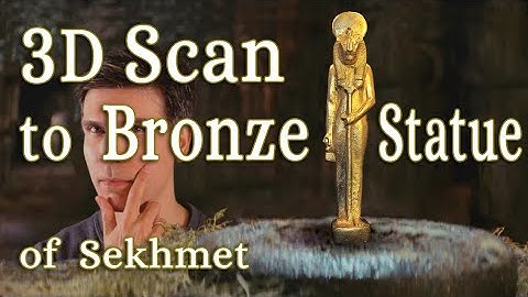 3D Golden Statue of Sekhmet - from 3D scan to bronze casting