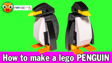 How to make a lego PENGUIN easy step by step - Lego classic tutorial
