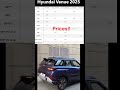 New Hyundai Venue 2025 | Prices HX2, HX4, HX6, HX6T, HX7, HX8, HX10 | #shortsfeed #shorts