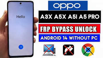 Oppo FRP Bypass Andriod 14 |Oppo A3x/A5x/A5i/A5Pro Google Account Unlock Without Pc |New Update 2025