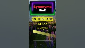 19. Enhance Your Vocabulary | Exploring Synonyms (English MCQs) | CSS MPT Exam #shorts  #mpt