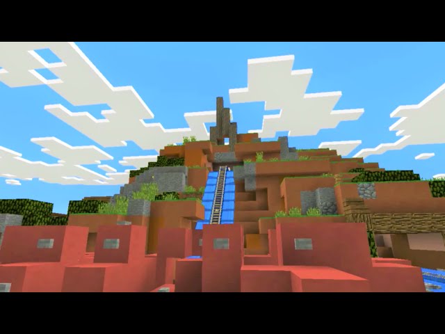 Minecraft マインクラフトpeスプラッシュマウンテン 東京ディズニーランドを作るpart 2 Youtube