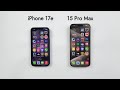 iPhone 17e vs iPhone 15 Pro Max Speed Test