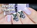 Floral Nail Art - HOW TO Reverse Stamping Technique