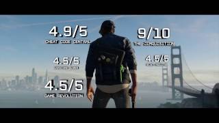 Watch Dogs 2 - Accolades Trailer
The critics have spoken. Watch_Dogs 2 is one of the top games of the season!
Watch Dogs 2 Available Now on Consoles
Watch Dogs 2 Available on PC 11.29.16
Please SUBSCRIBE and visit our official channels for exclusive access and the latest information on Watch_Dogs 2:
Watch_Dogs 2 ▶http://www.watchdogs.com
YouTube Channel ▶ http://www.youtube.com/ubisoftus
Official Facebook Page ▶ http://www.facebook.com/watchdogsoffi...
Official Twitter ▶ http://twitter.com/watchdogsgame
Join DedSec ▶ http://watchdogs.ubisoft.com/watchdog...
About Watch_Dogs 2
Watch_Dogs 2 is an open world action-adventure game where the San Francisco Bay Area is your living playground and hacking is your weapon to bend the city – and its people – to your will. Step into the shoes of Marcus Holloway, a brilliant hacker, and journey to pull off the Hack of the Century: a crippling shutdown of ctOS 2.0, an invasive technology used by the powerful to silently control everyday citizens. Watch_Dogs 2 will be available on PlayStation®4 system, Xbox One, and Windows PC on November 15, 2016.
KEY FEATURES
WELCOME TO THE SAN FRANCISCO BAY AREA
Explore a massive and dynamic open world offering an incredible variety of gameplay possibilities. Hack your way through traffic while you engage in dangerous car chases through the winding streets of San Francisco, traverse the rooftops of the colorful and vibrant neighborhoods of Oakland, and infiltrate the cutting-edge offices of Silicon Valley companies. There are many secrets to uncover in the birthplace of the tech revolution.
HACKING IS YOUR WEAPON
Hack into the city’s infrastructure, every connected device, and everyone’s personal database. Take control of drones, cars, cranes, security robots, and much more. Hack your enemies and bystanders alike – manipulate them in different ways to trigger unpredictable chains of events. Every person, any vehicle they might drive, and any connected device they possess can be hacked.
YOU ARE IN CTRL
Use hacking and stealth to complete missions without killing a single enemy, or combine hacking and your weapons for a more ferocious approach. Develop different skills to suit your playstyle, and upgrade your hacker tools – RC cars, Quadcopter drones, 3D-printed weapons, and much more.
SEAMLESSLY CONNECT WITH FRIENDS
Stay connected to your friends with a brand new seamless multiplayer experience that includes both Co-op and Player vs. Player activities, all available in a shared open world experience.
© 2016 Ubisoft Entertainment. All Rights Reserved. Watch Dogs, Ubisoft, and the Ubisoft logo are trademarks of Ubisoft Entertainment in the US and/or other countries. Watch Dogs 2 - Accolades Trailer