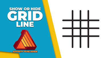 How to show or hide grid line in Affinity publisher