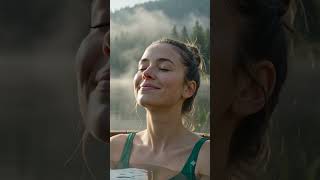 It is too cold to breathe so hot water to save from cold #cold #water #hot
