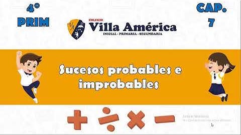 Razonamiento Matemático 4° grado - Sucesos probables e improbables