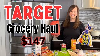 Target Grocery Haul $147 in 2024 plus meal plan