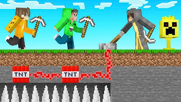 MINECRAFT 1v1v1 SPEEDRUNNER Race! (vs Friends)