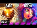 BARD & Ezreal vs NEEKO & Ashe (SUP) | NA Master | 25.S1.1