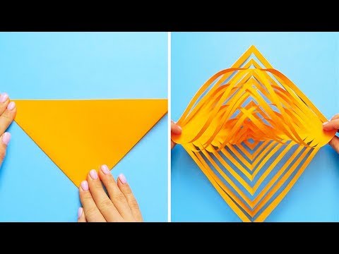 Vídeo: Como Fazer Decorações De Papel