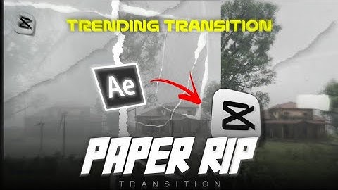 Paper Rip Transition Tutorial 💥 | Smooth Editing Effect CapCut | easy tutorial | smooth transition 