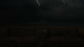 Lonely Farm Under the Stormy Sky – Thunder and Wind ASMR for Calm Nights