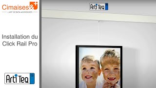 Comment Installer Une Cimaise À Tableau Artiteq - Cimaise Click Rail Pro